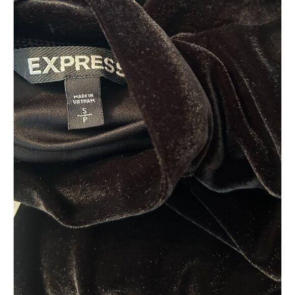 Vintage 90s Y2K Express Club Black Romper Shorts Coquette Fairy Grunge Whimsy S - Picture 4 of 5